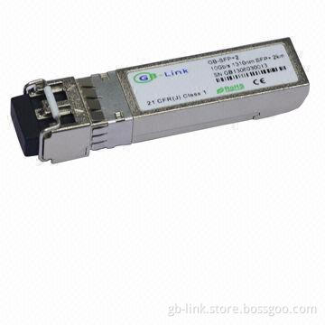 10Gbps 1,310nm SFP + 2km Transceiver with 0 to 70°C Temperature Range
